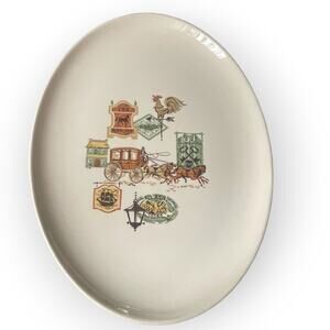 Vintage Taylor Smith/ Taylor Ever /Yours Cape Cod Serving Platter Oval